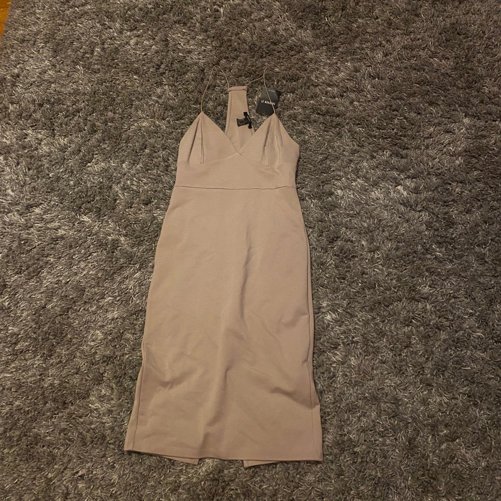 forever 21 tan dress with tags.